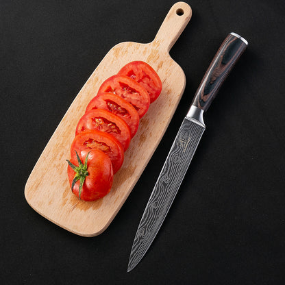 Damascus Style Kitchen Knife Set