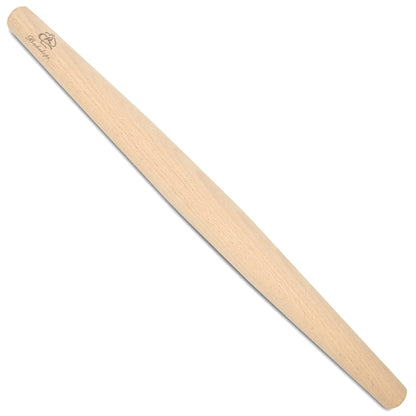 Bakehope French Rolling Pin for Baking Pasta Pizza Bread Natural Beech Wood Dough Roller(15.75 Inches)