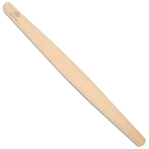 Bakehope French Rolling Pin for Baking Pasta Pizza Bread Natural Beech Wood Dough Roller(15.75 Inches)